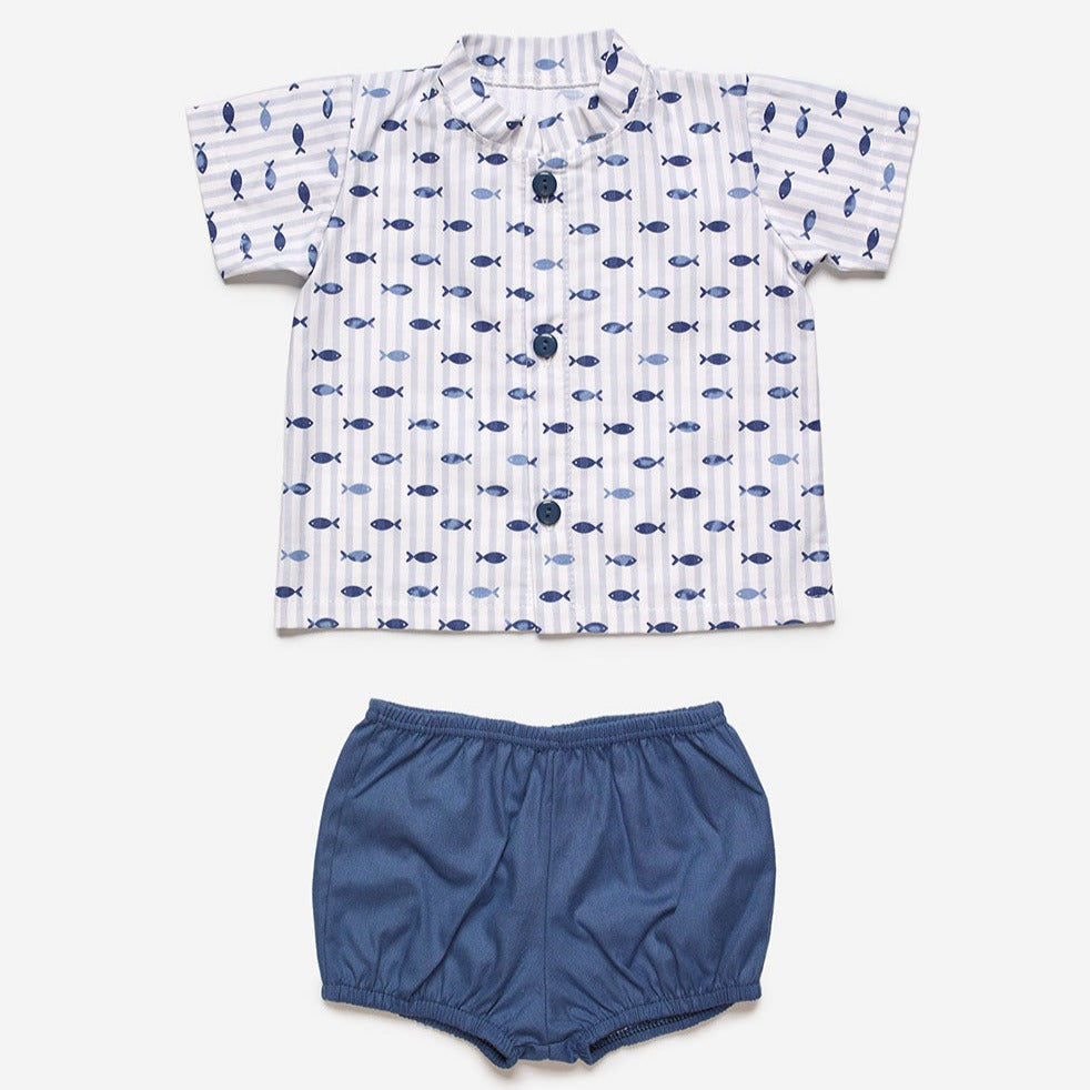 Marine Shirt and Jam Pants Set