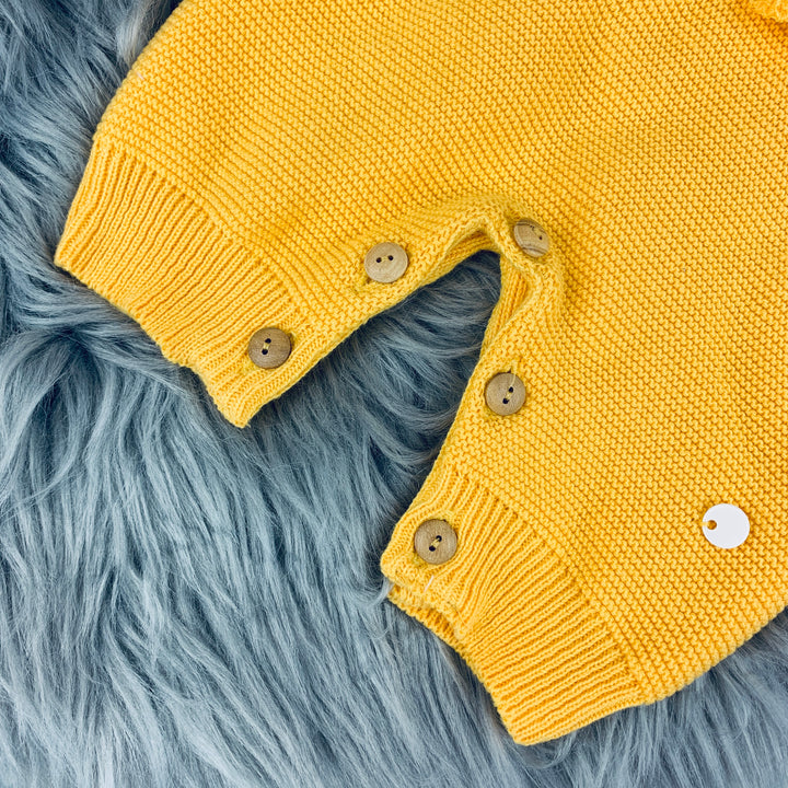 Mango Ruffle knitted Dungarees
