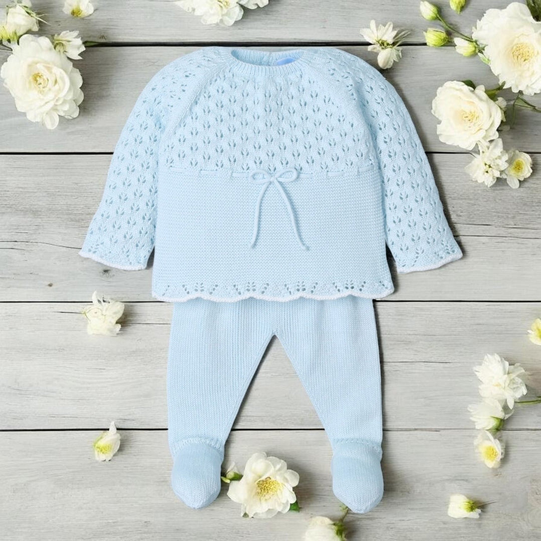 Mac Ilusion Serenity Blue Knitted Top & Leggings