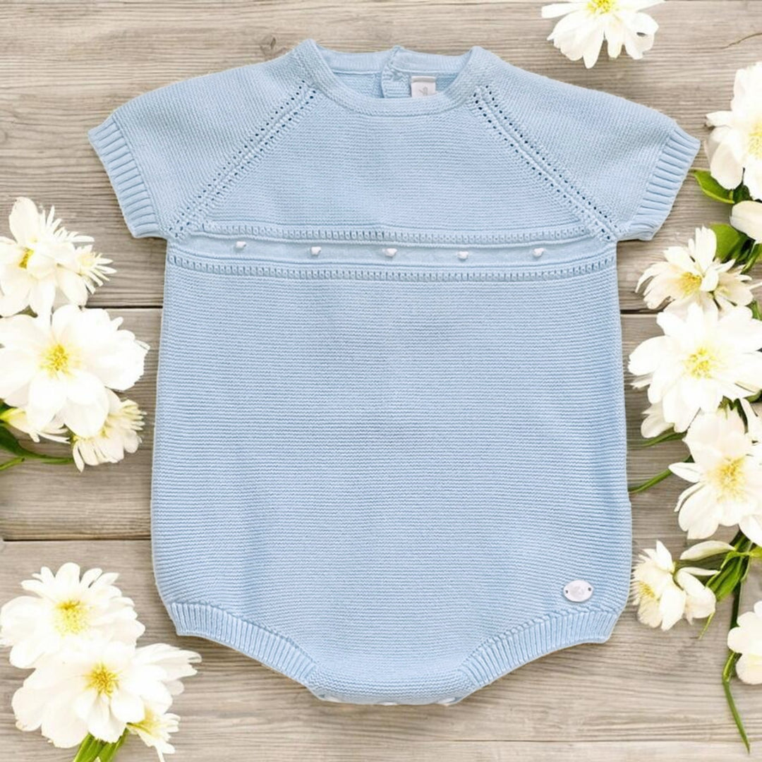 Martin Aranda Baby Blue Knitted Romper