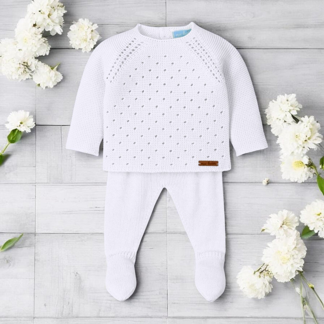 Mac ilusion White Knitted Set