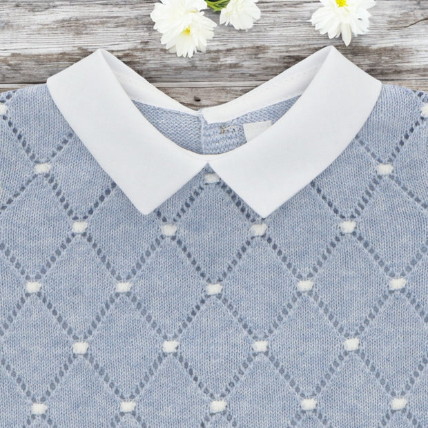 Martin Aranda Powder Blue Footless Knitted Set
