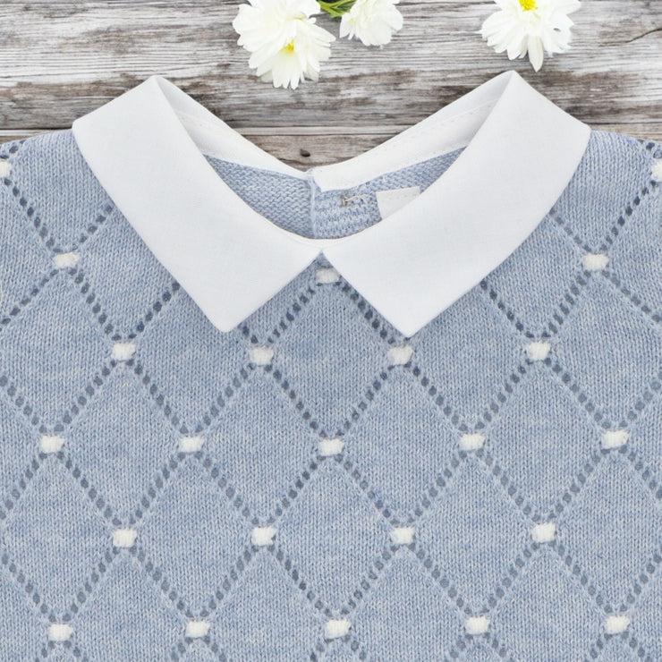 Martin Aranda Powder Blue Footless Knitted Set