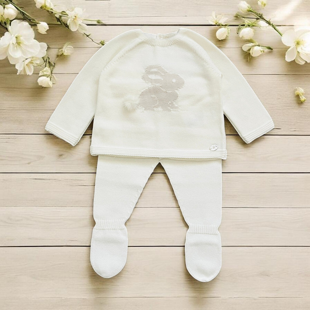 Martin Aranda Ivory Rabbit Knitted Set