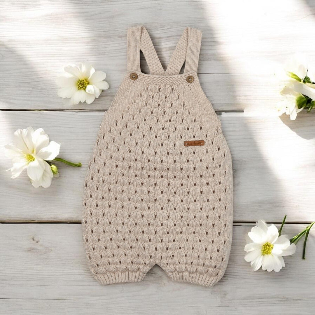 Mac Ilusion Beige Knitted Dungaree