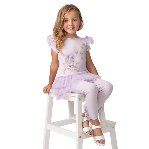 Lilac Pearl Vanity Top & Legging Set
