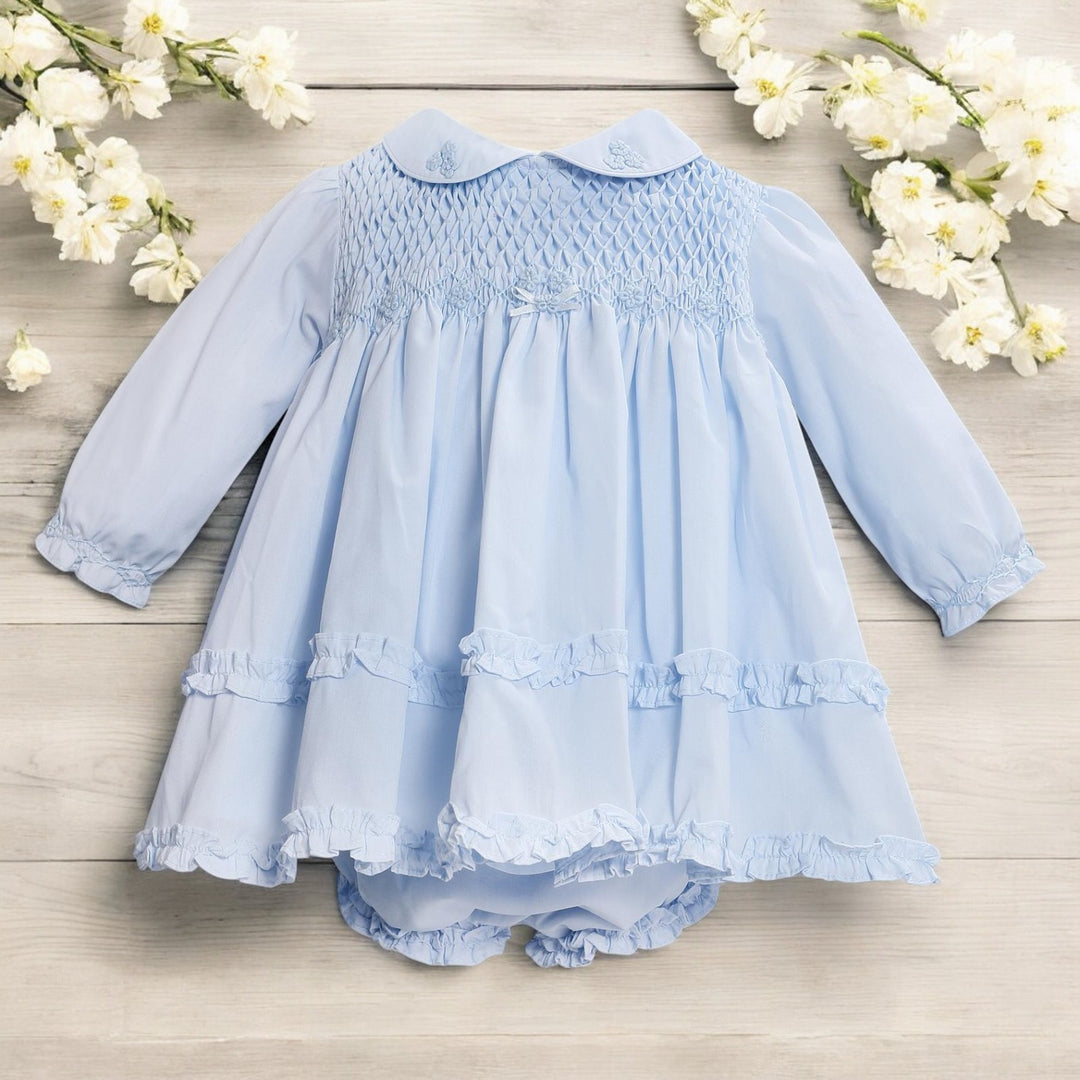 Sarah Louise Blue Dress & Panty Set