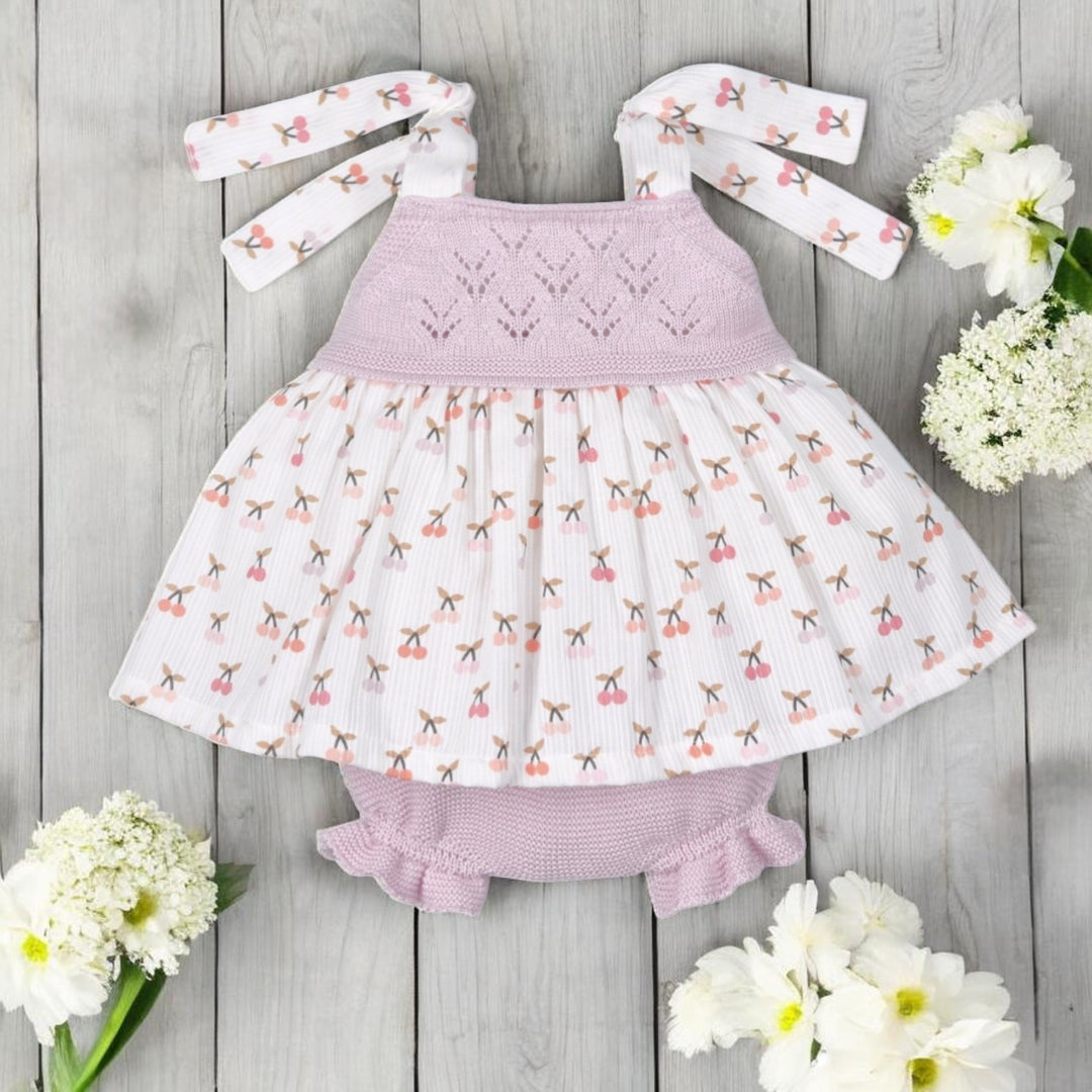 Mac Ilusion Lilac Half Knit Top & Bloomers