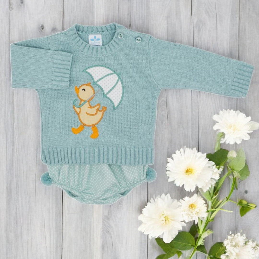 Sardon Pale Green Knitted Top & Jam Pants