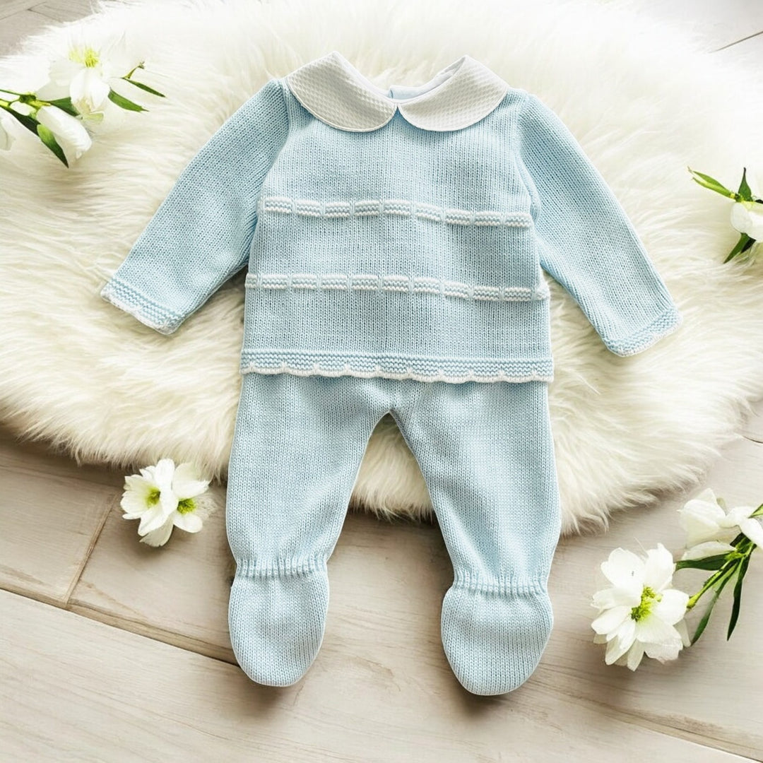 Sardon Sky Blue Knitted Set