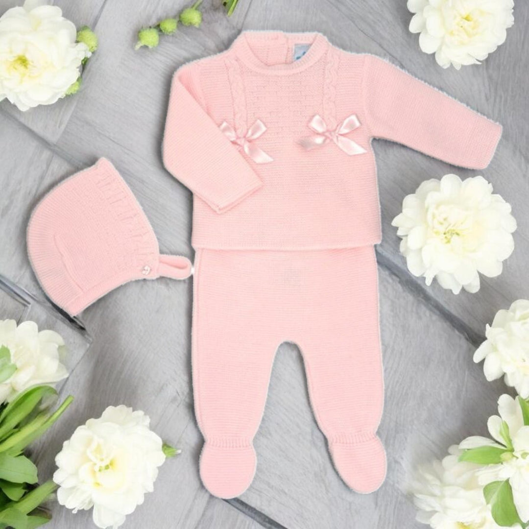 Sardon Baby Pink Knitted Top & Leggings