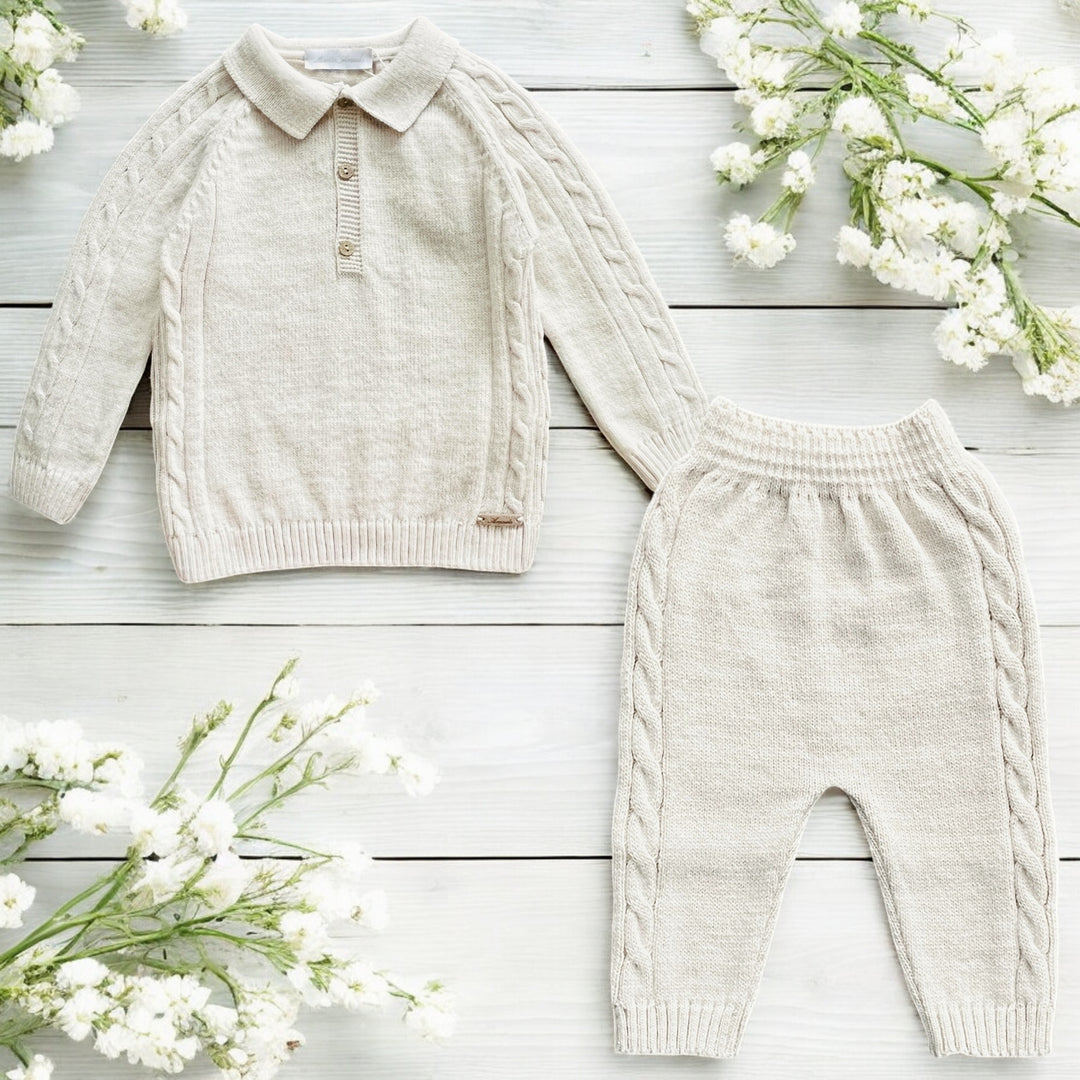 Martin Aranda Oatmeal Knitted Tracksuit