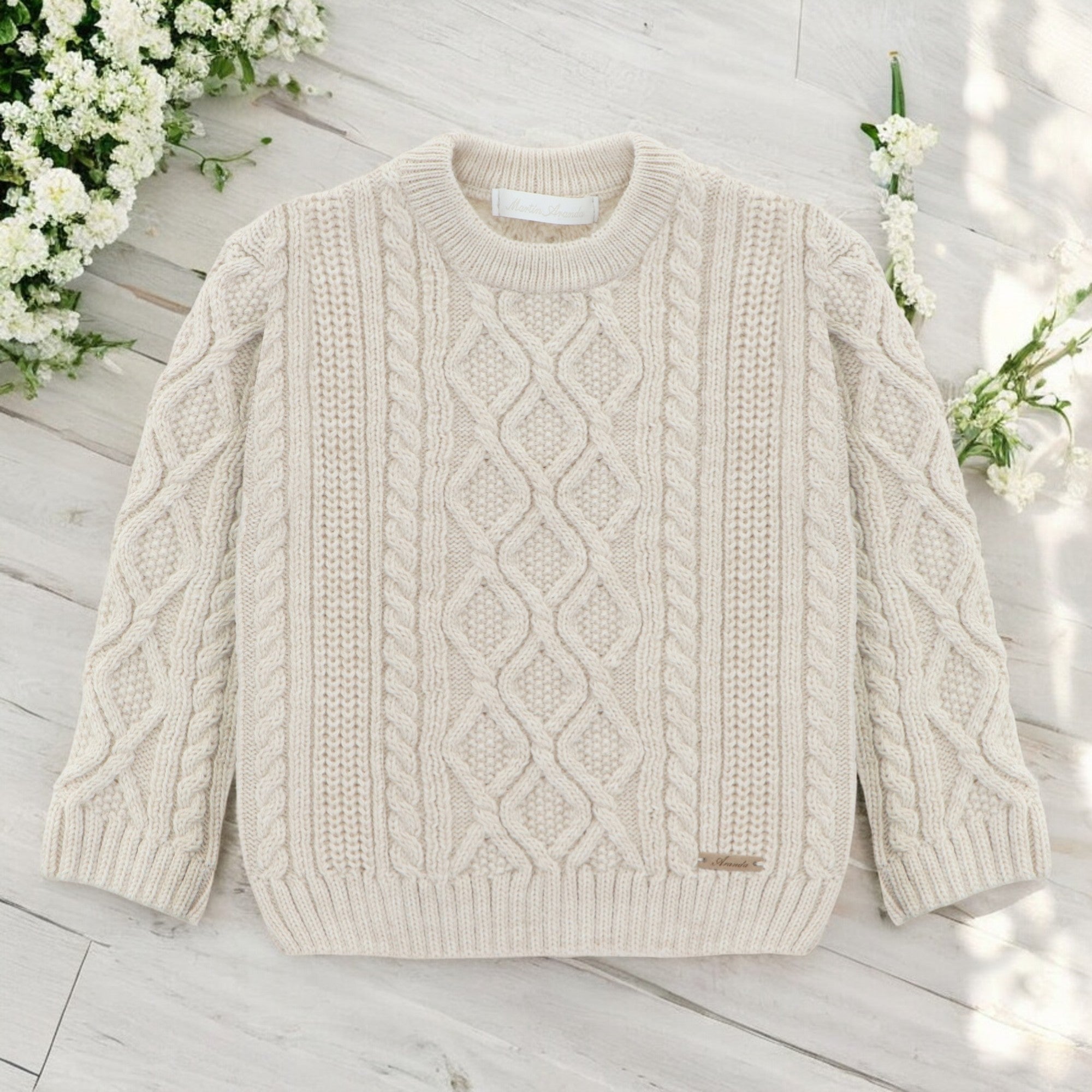 OATニット 2〜3y OAT ニット 2-3y 即納》\u0027Sprinkle Knit\u0027 Chunky Sweater ⁄ OAT | nico