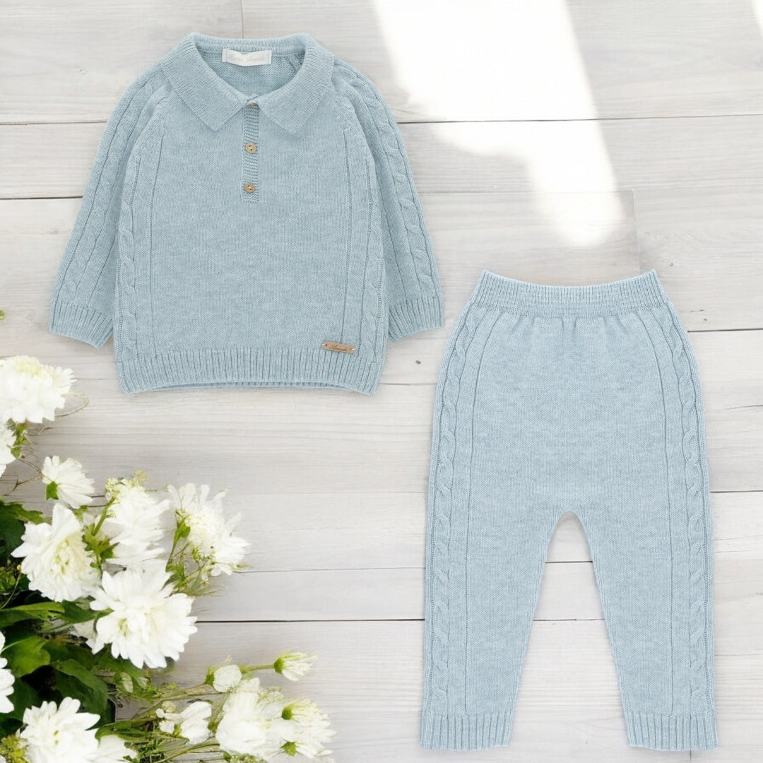 Martin Aranda Bluish Grey Knitted Tracksuit