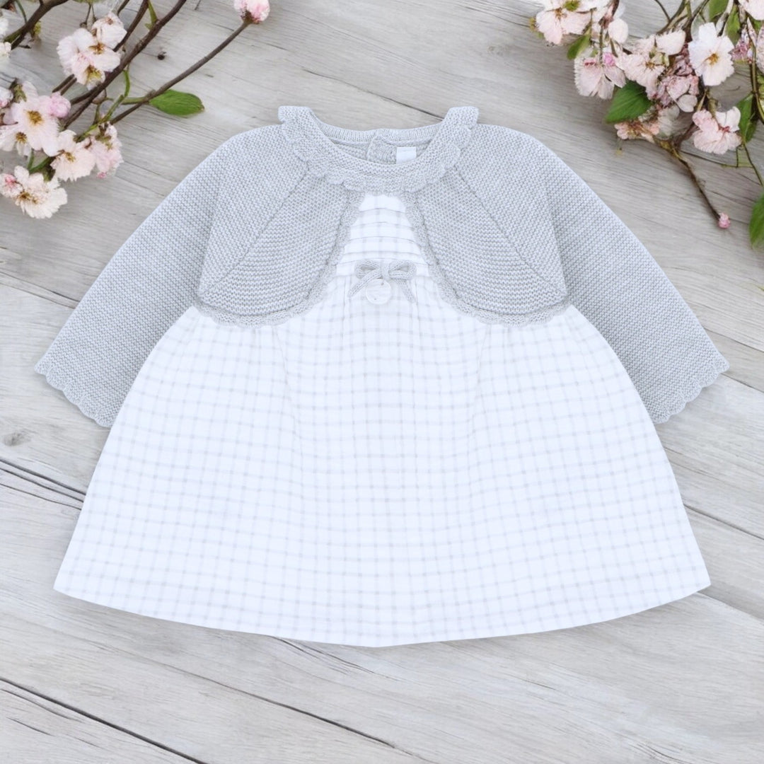 Martin Aranda Grey & White Check Dress