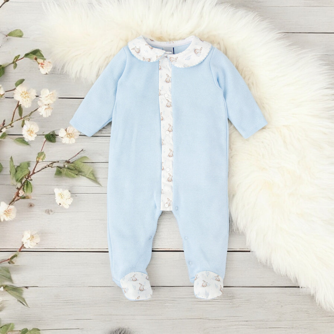 Babidu Blue Bunny Sleepsuit