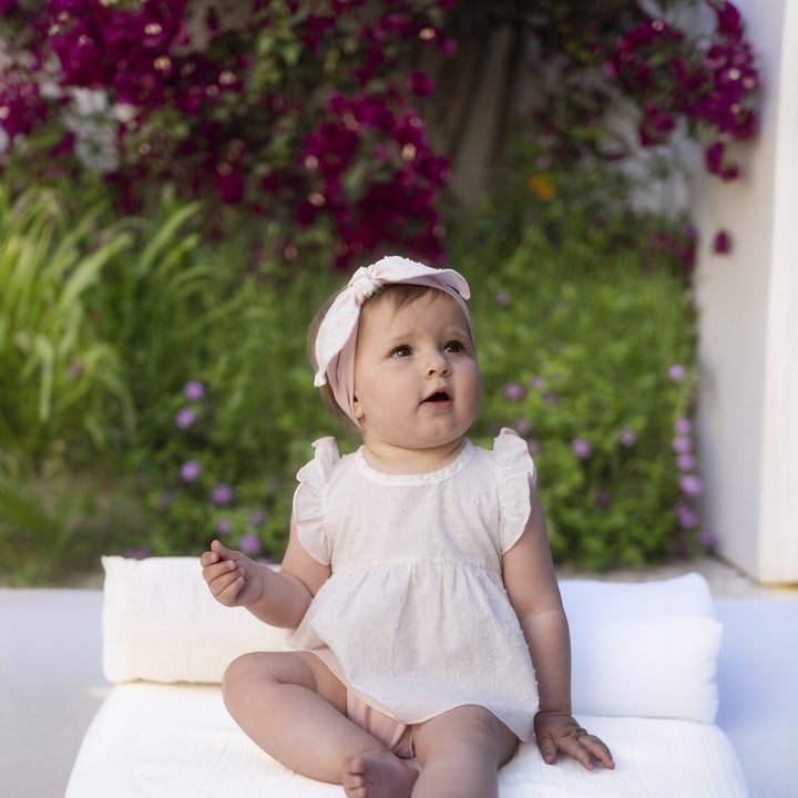 Calamaro Cream & Pink Top & Bloomers