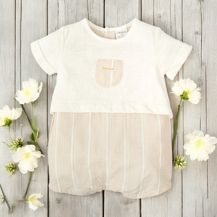 Cream & Sand Romper
