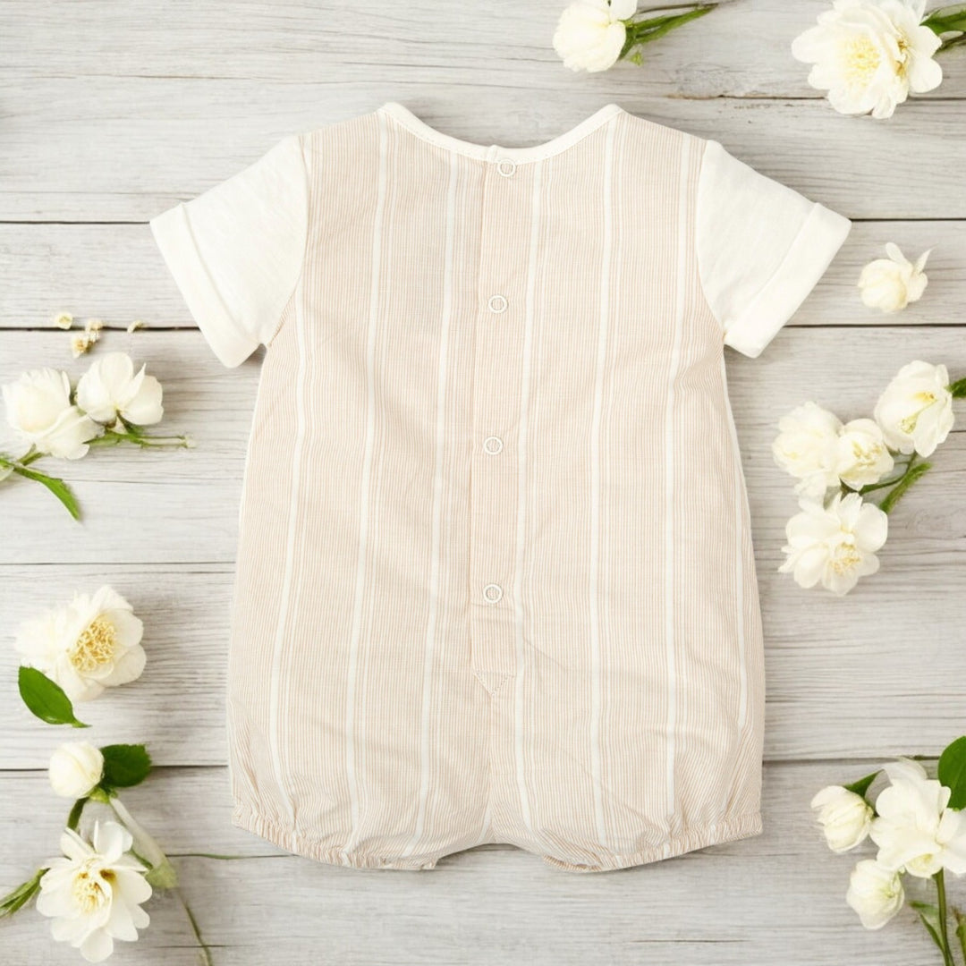 Cream & Sand Romper