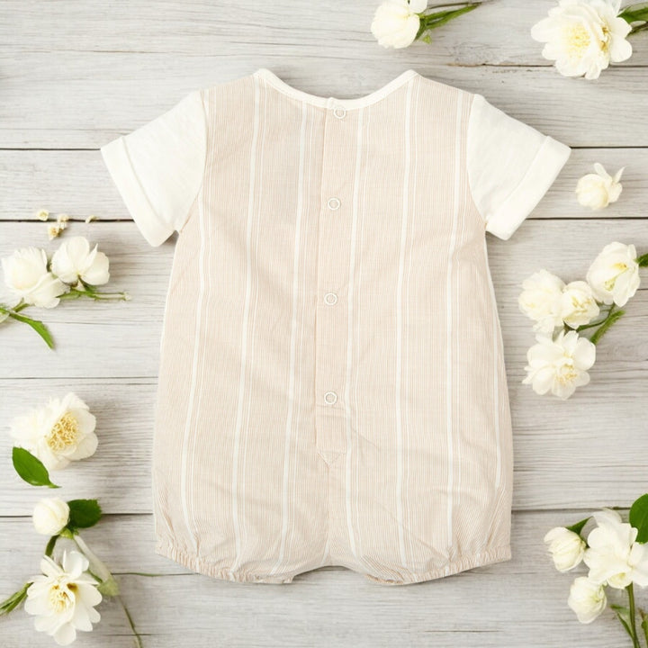 Cream & Sand Romper