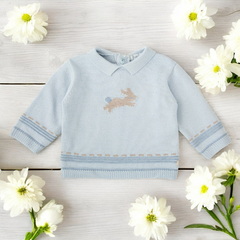 Tutto Piccolo Pale Blue Knitted Top