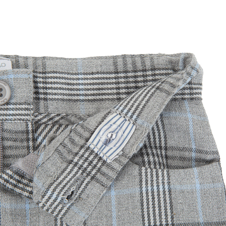 Grey Check Shorts