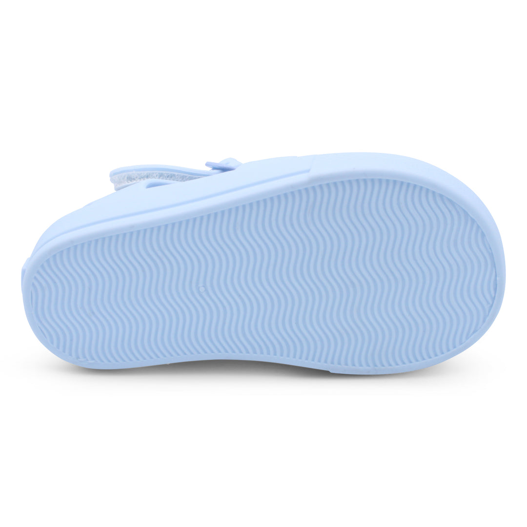 Marena Clear & Blue Jelly Sandals Sole