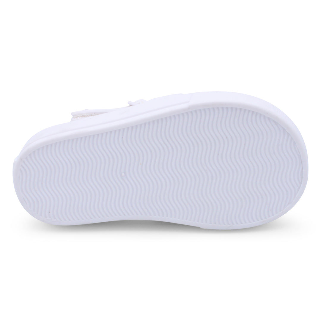 Marena Clear & White Jelly Sandals sole