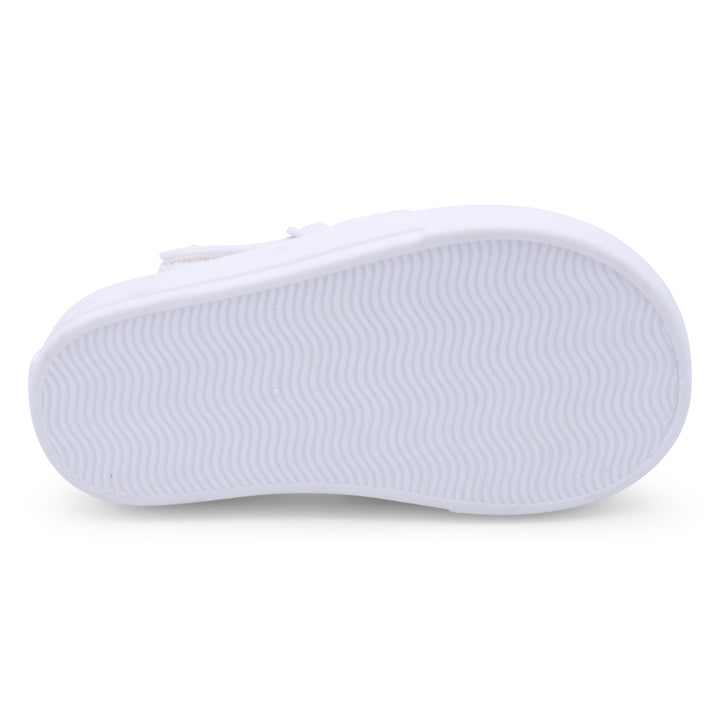 Marena Clear & White Jelly Sandals sole