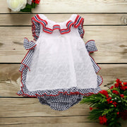 White Broderie Anglaise Dress & Bloomers