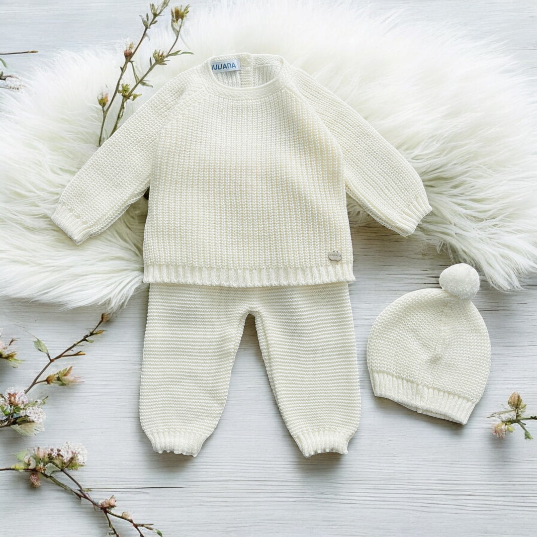 Juliana Cream Chunky Knitted Set