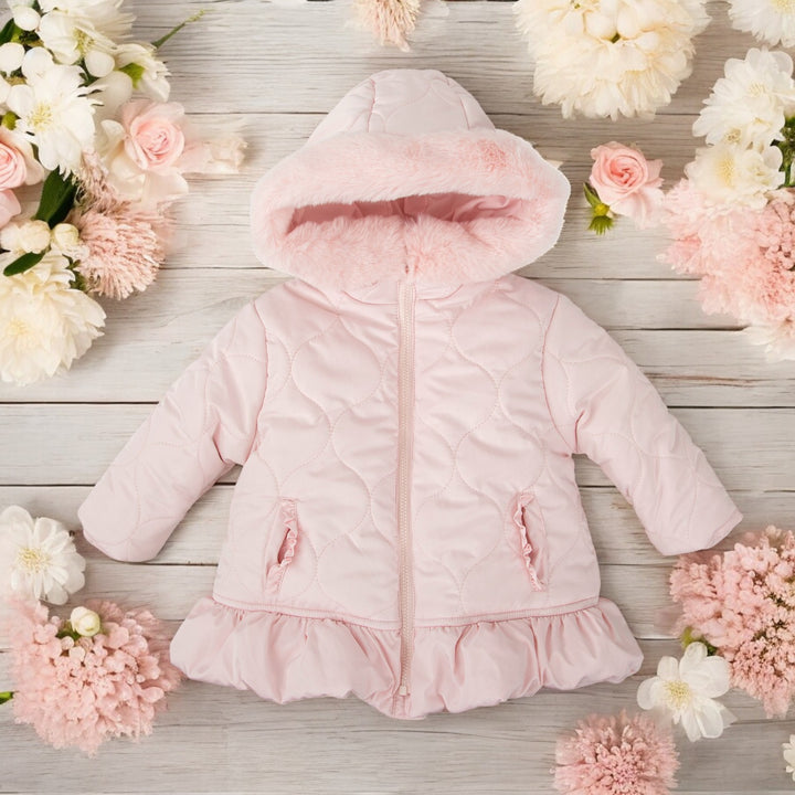 Tutto Piccolo Pink Padded Hooded Parka
