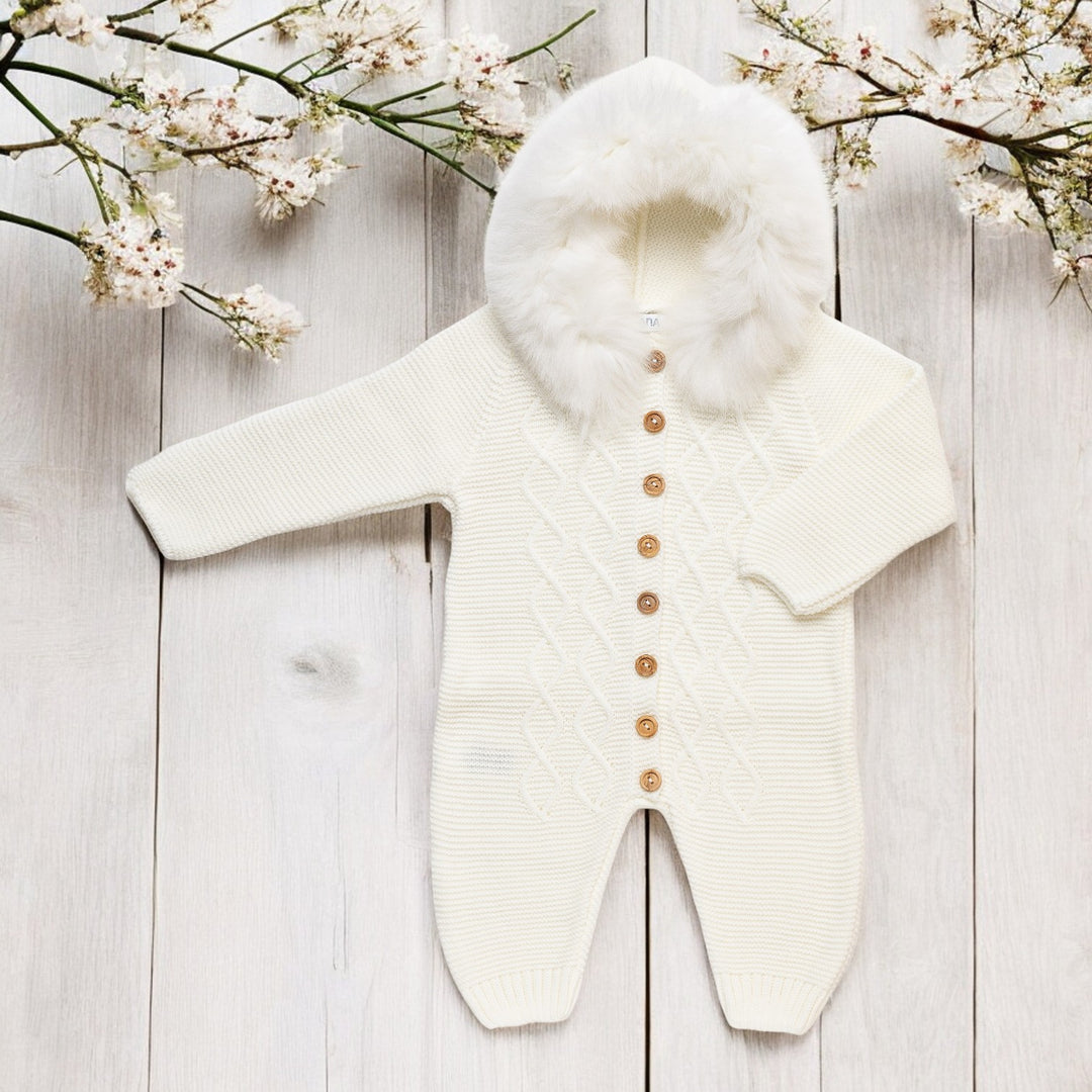 Juliana Cream Knitted All In One