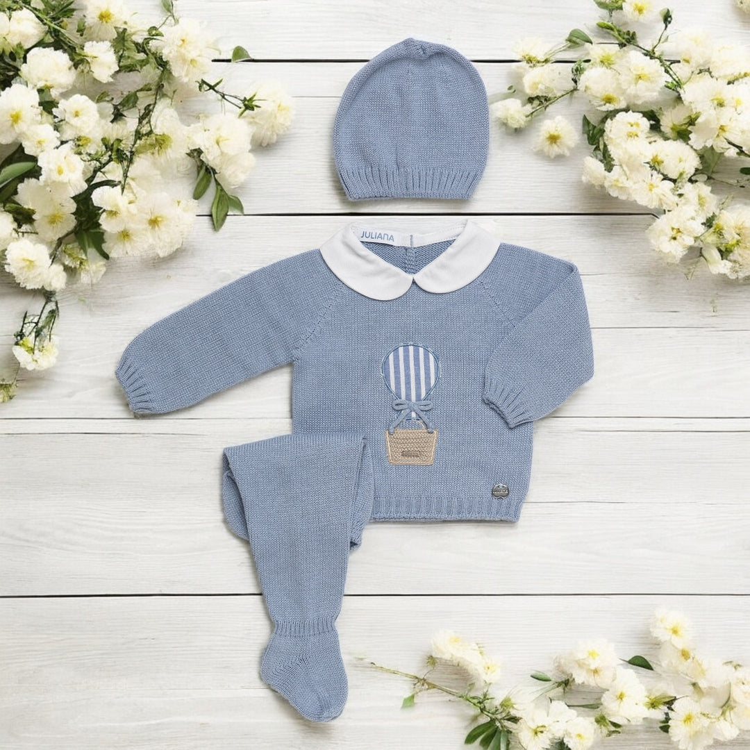 Juliana Dusky Blue Knitted Balloon Set
