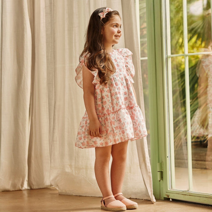 Juliana Powder Pink Floral Dress