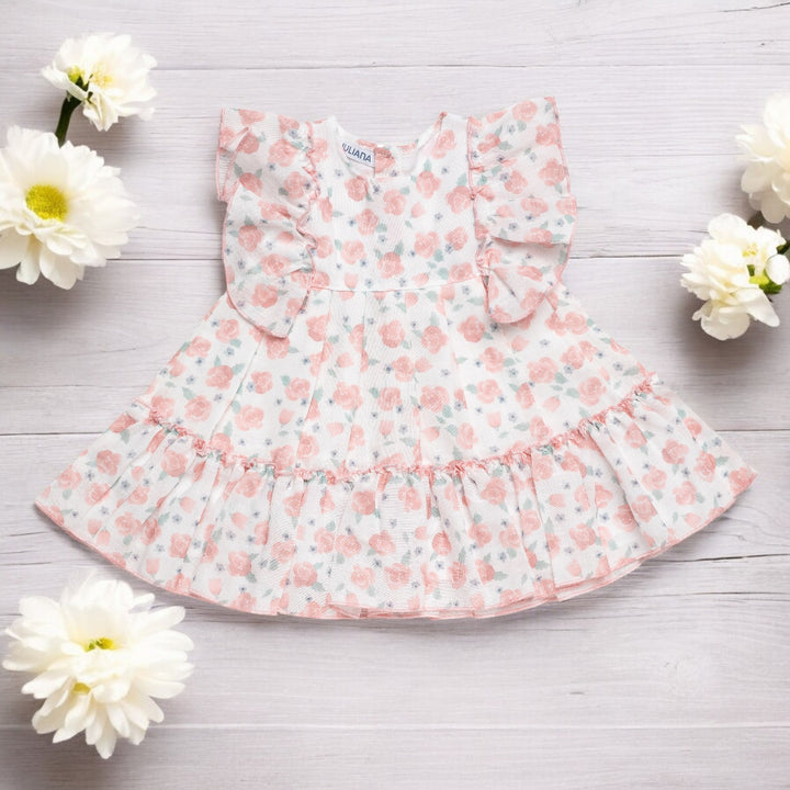 Juliana Powder Pink Floral Dress