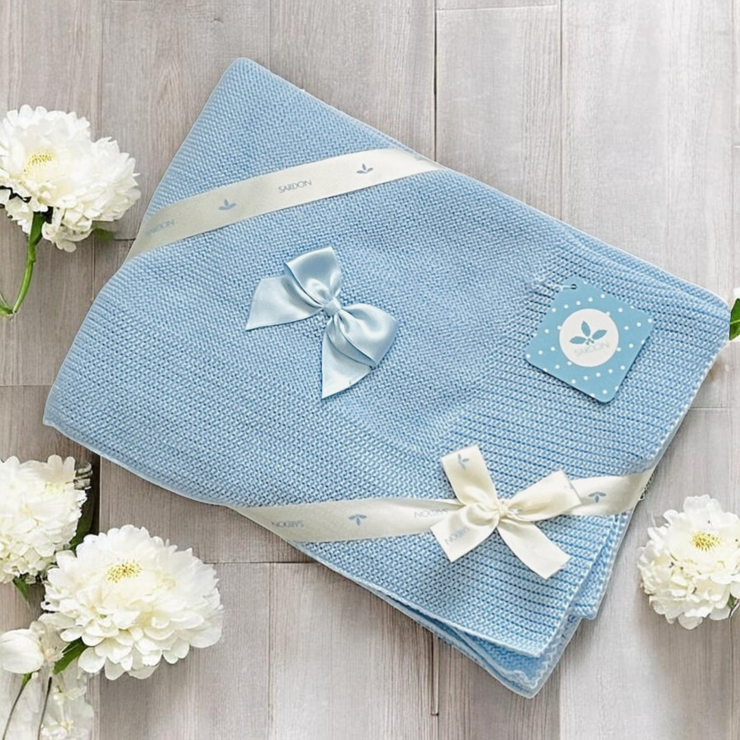 Sardon Blue Knitted Shawl