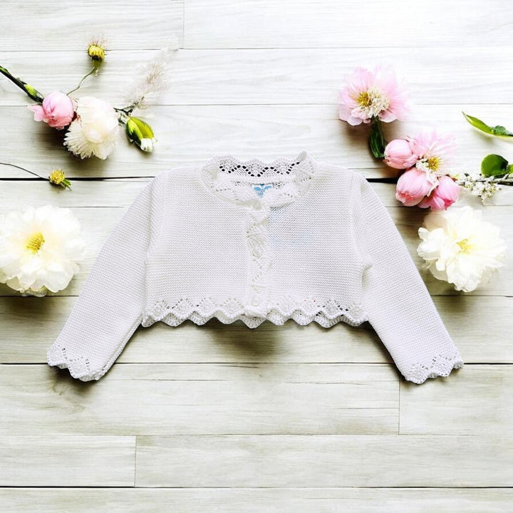 White Knitted Bolero