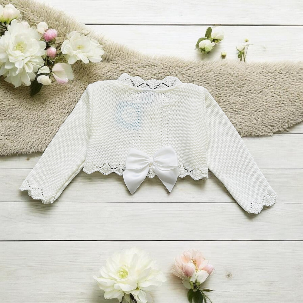 Sardon White Knitted Bolero Back