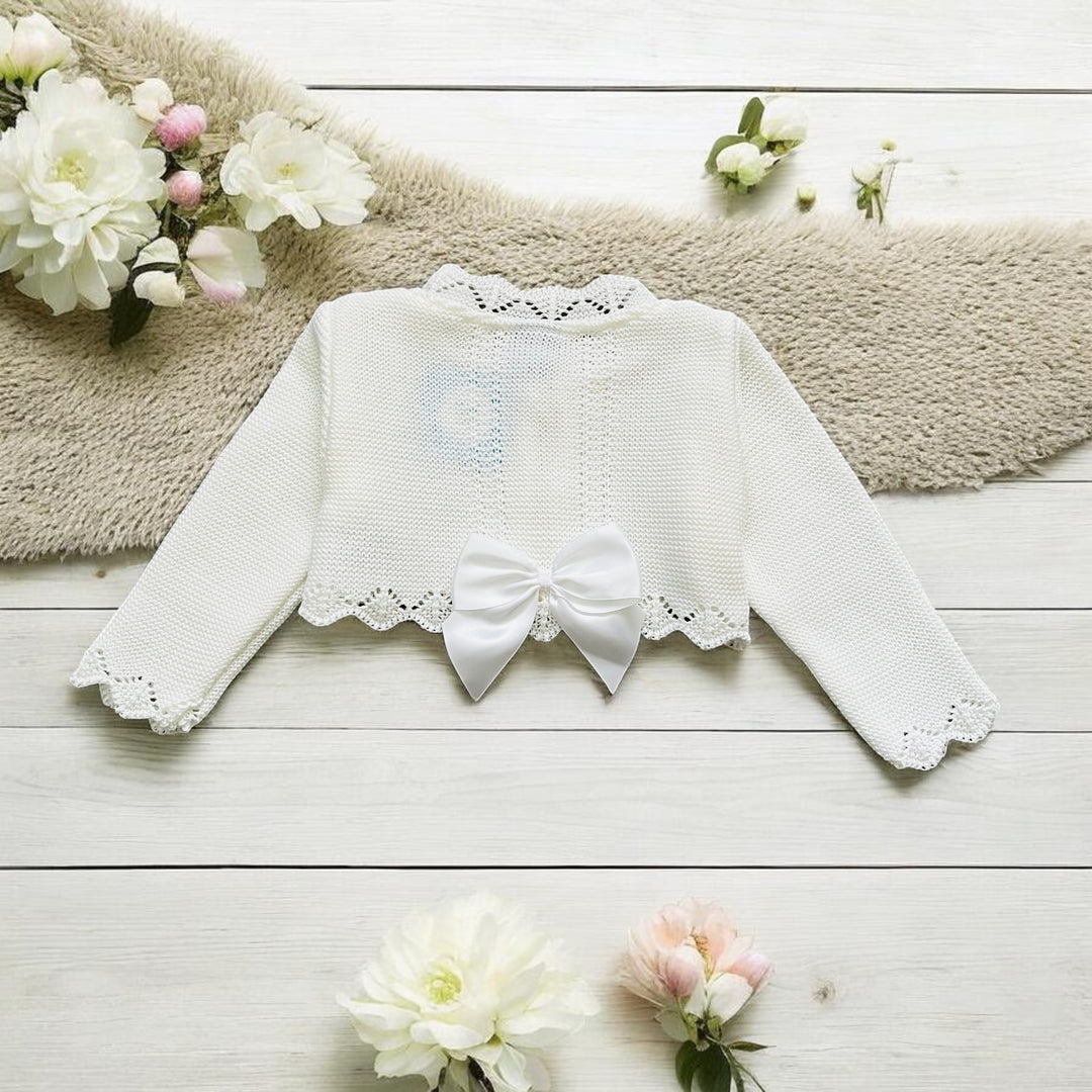 Sardon White Knitted Bolero Back