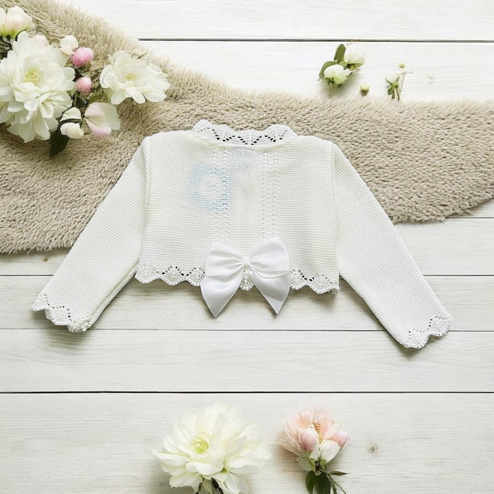 Sardon White Knitted Bolero Back