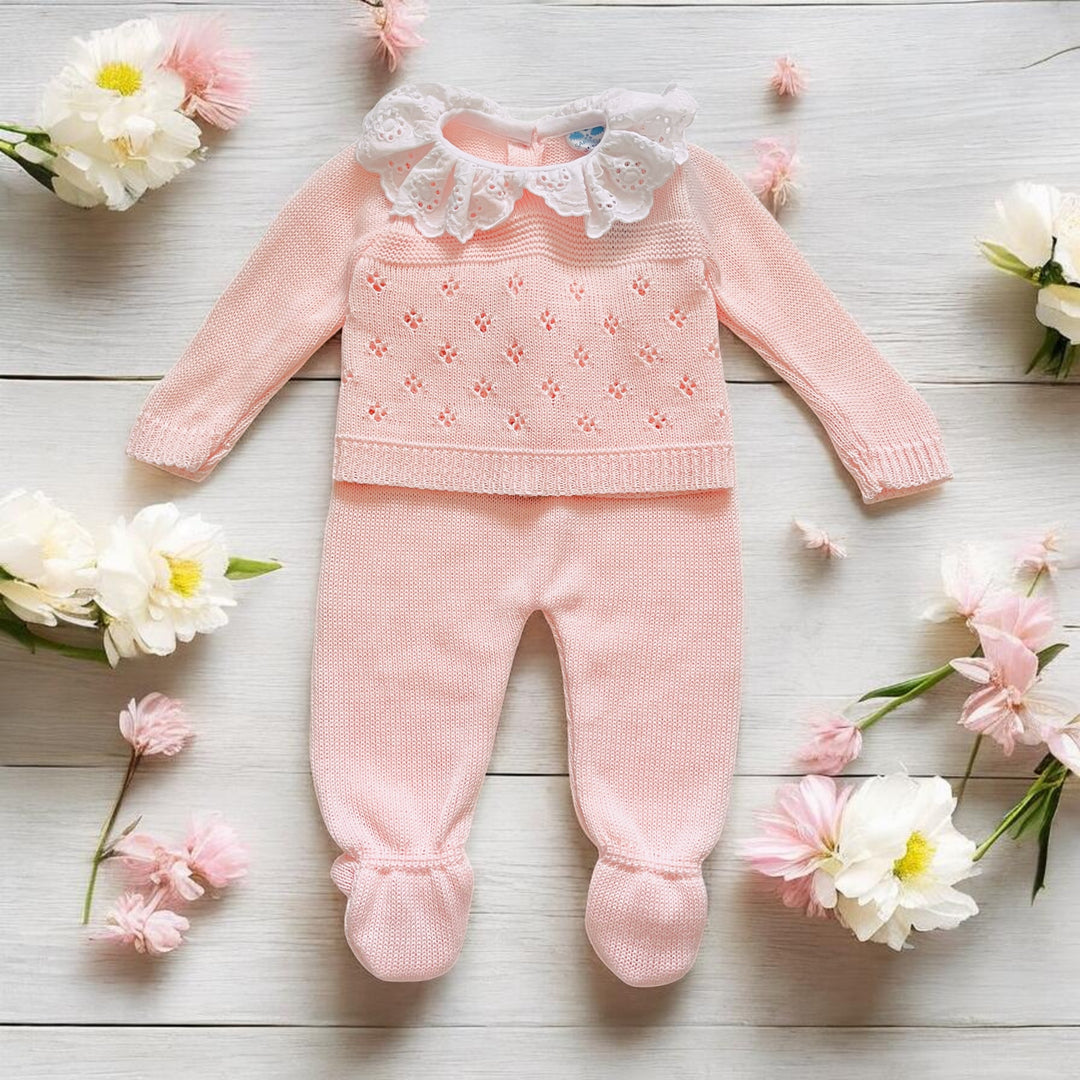 Sardon Baby Pink Knitted Top & Leggings