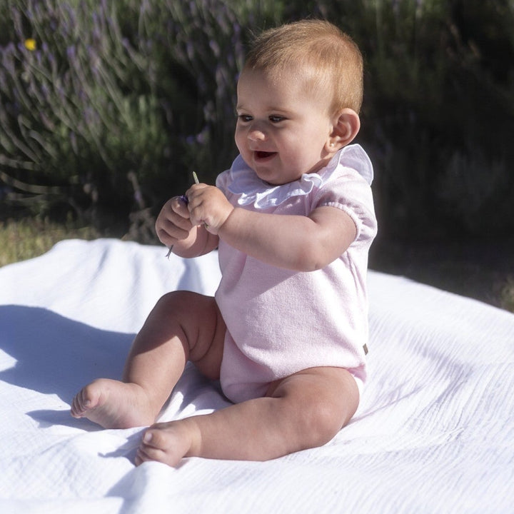 Calamaro Pink Towelling Romper