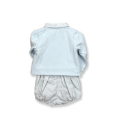 Baby Blue Top & Gingham Jam Pants Set