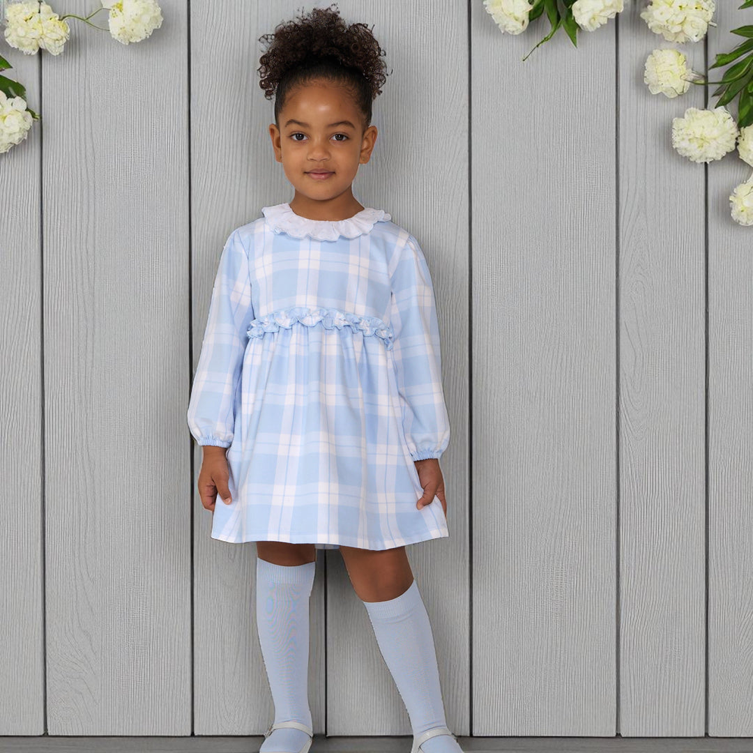 Rapife Blue & White Plaid Dress