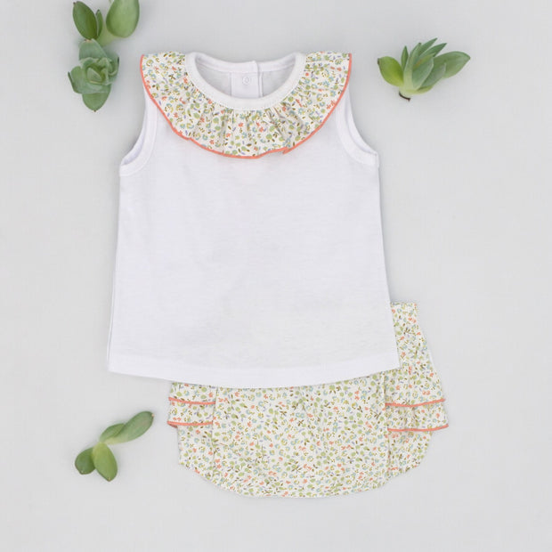 Floral Top & Bloomers Set