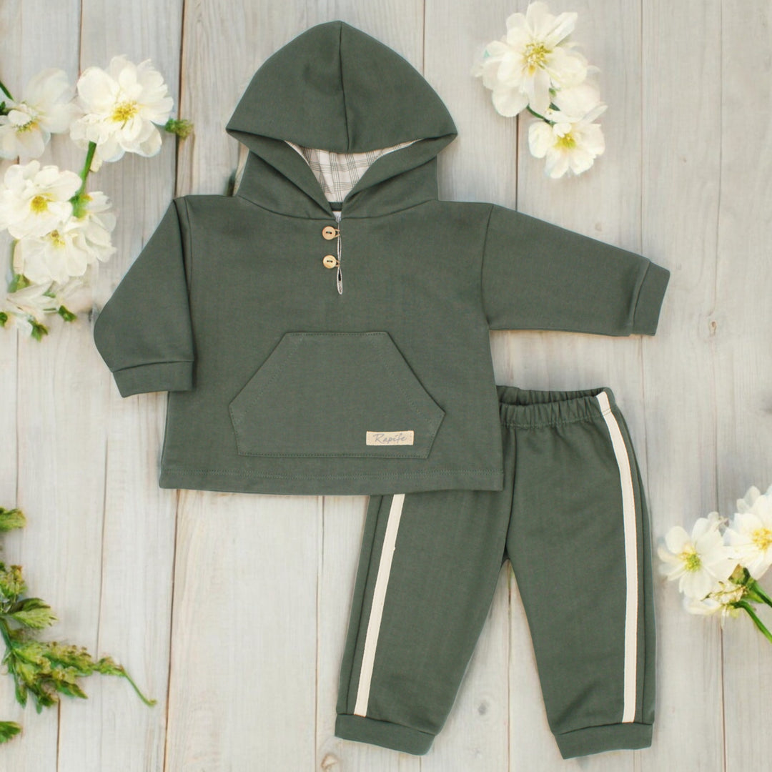 Rapife Boys Khaki Green Leisure Set