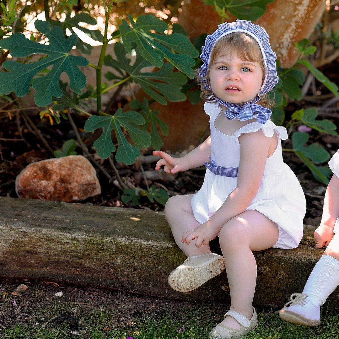 Rapife White & Blue Romper