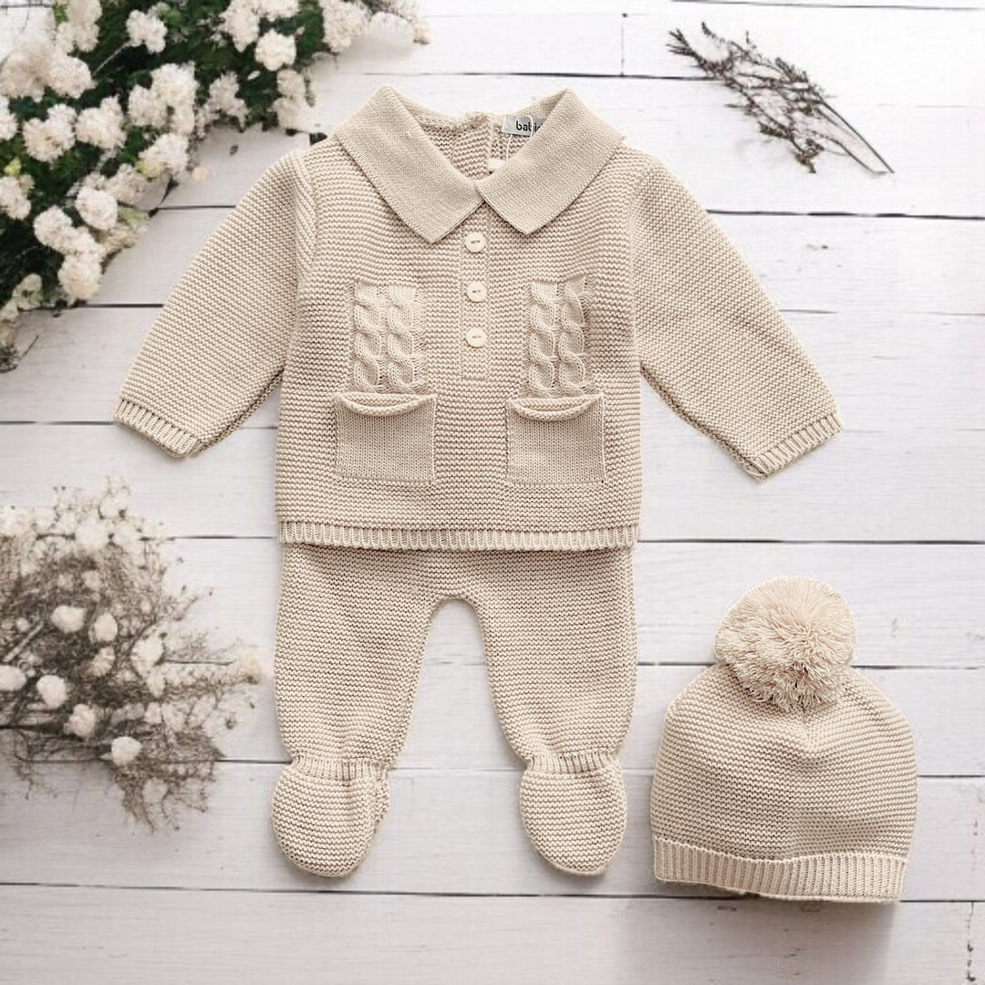 Babidu Sand Knitted Set