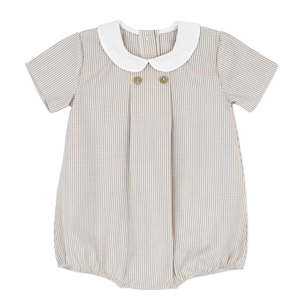 SS24 Baby Boutique check romper front
